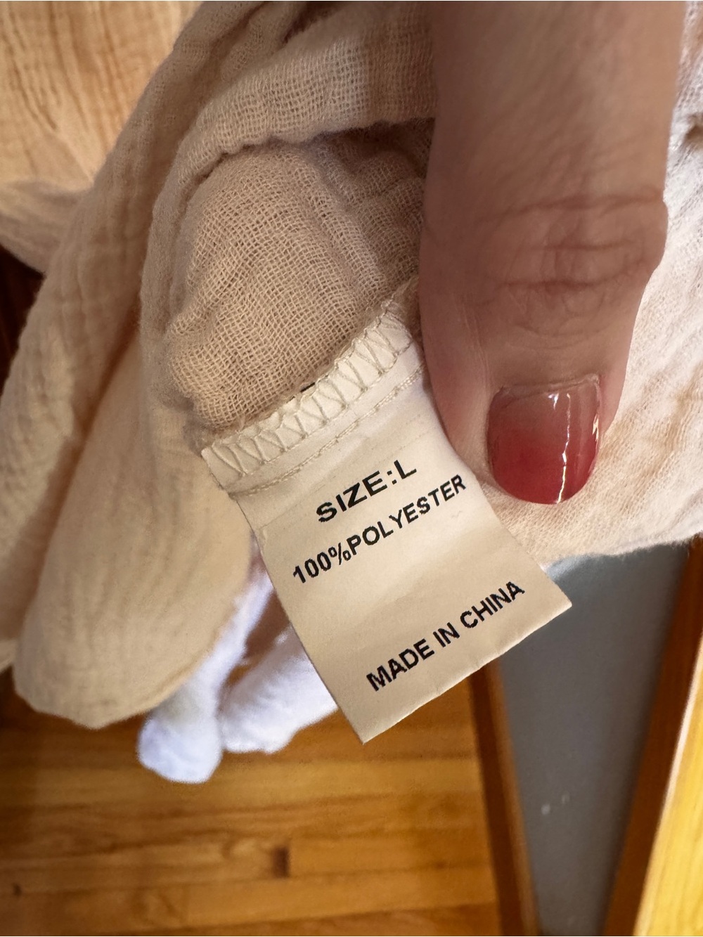 Amazon Cream Button-Front Maxi Dress - Picture 7 of 8